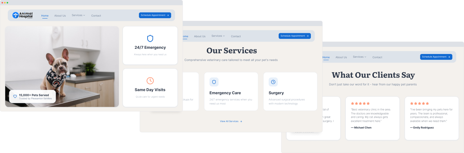 Homepage design collage